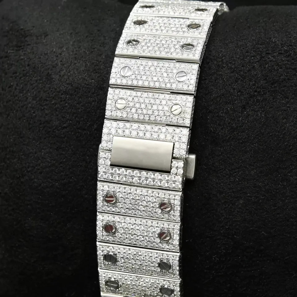 Exquisite 36mm Rose Gold Diamond Watch