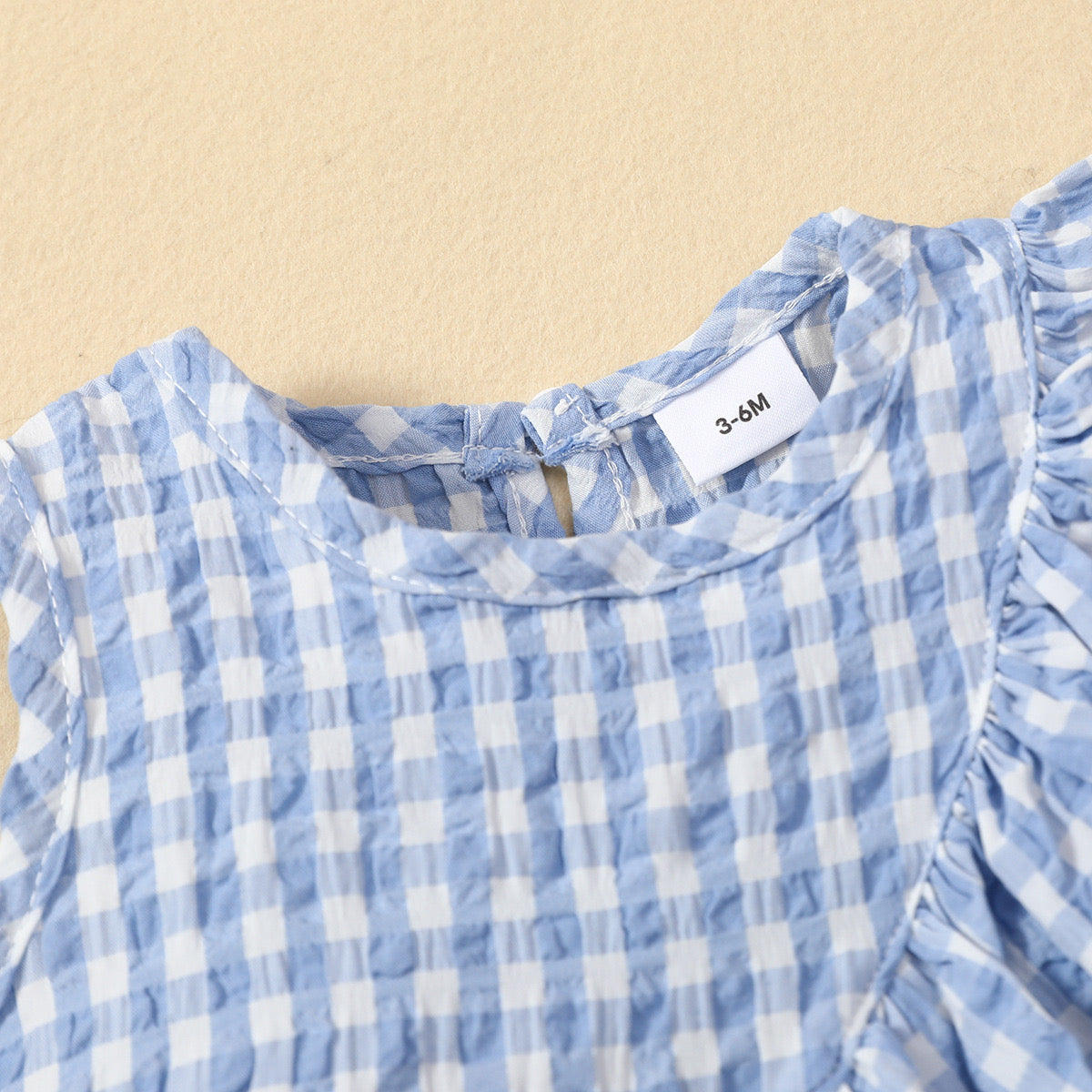 Checks top and skirt set