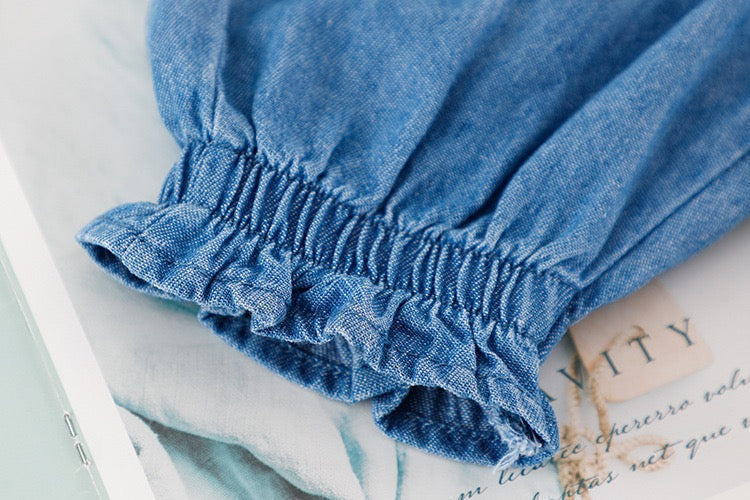 Happy printed t-shirt and baggy denim set