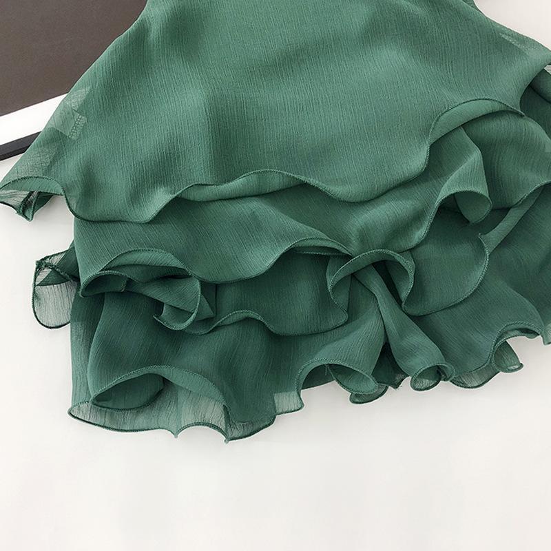 GREEN FRILL SET