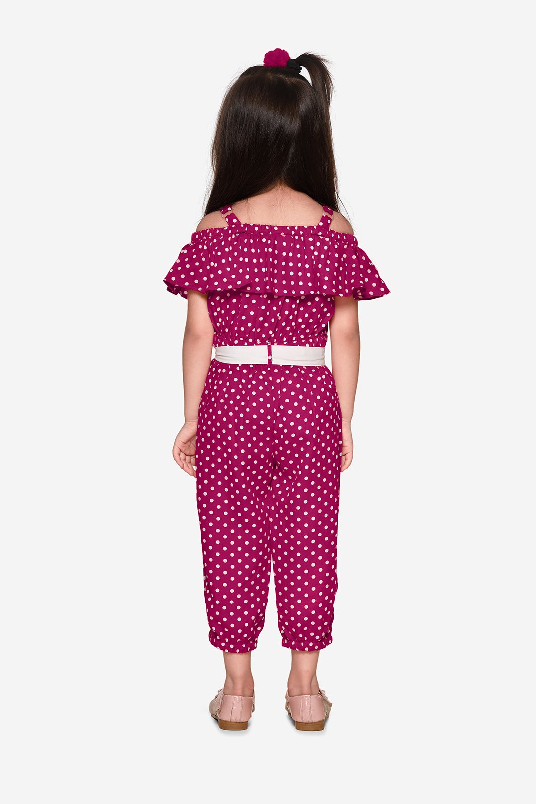 Magenta pink Polka Jumpsuit
