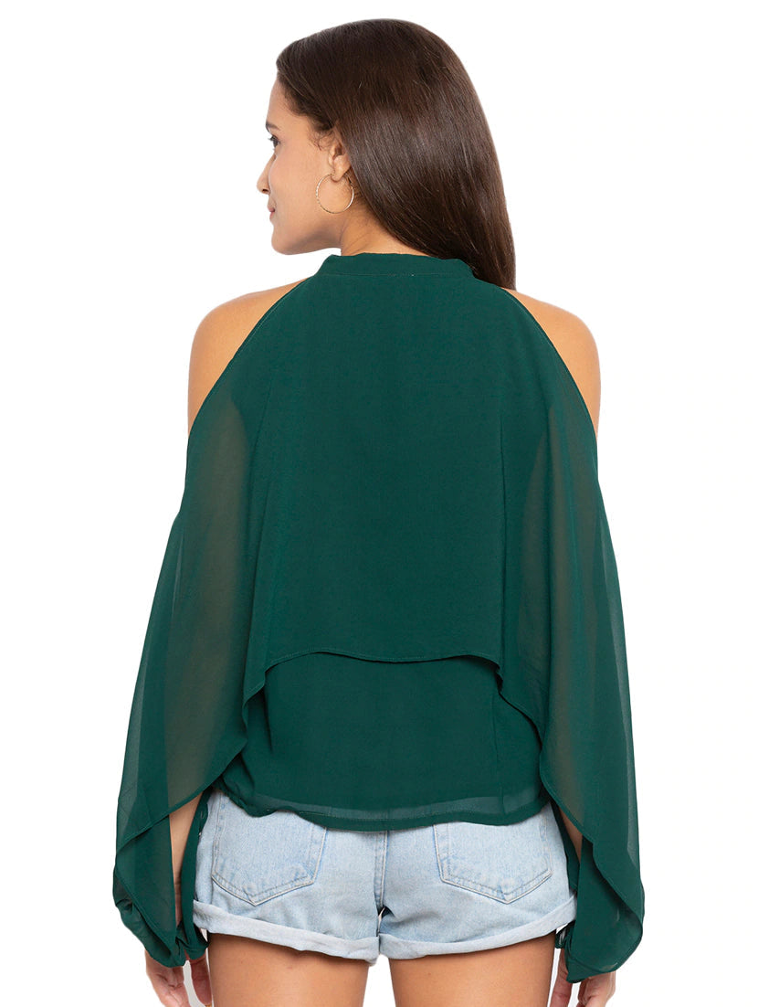 Cold Shoulder Solid Top