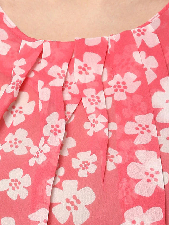 Pink Georgette Top