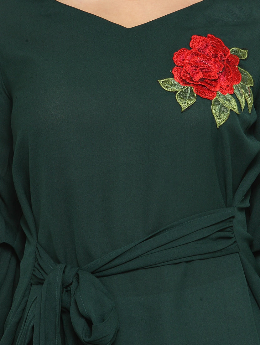 Tie Front Floral Top