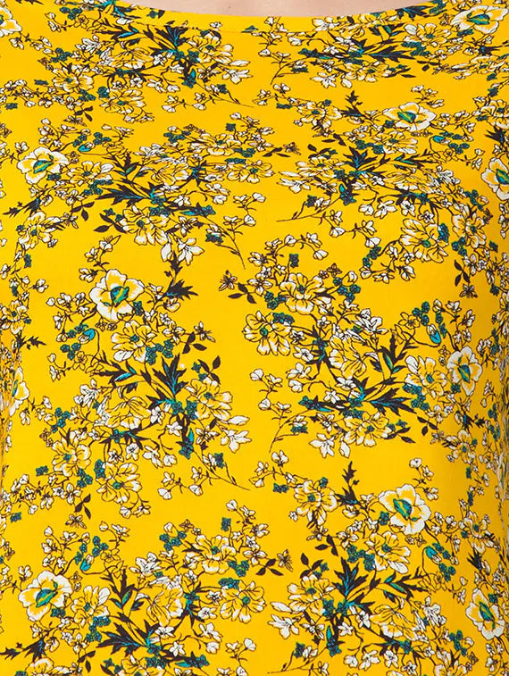 Bell Sleeved Floral Top