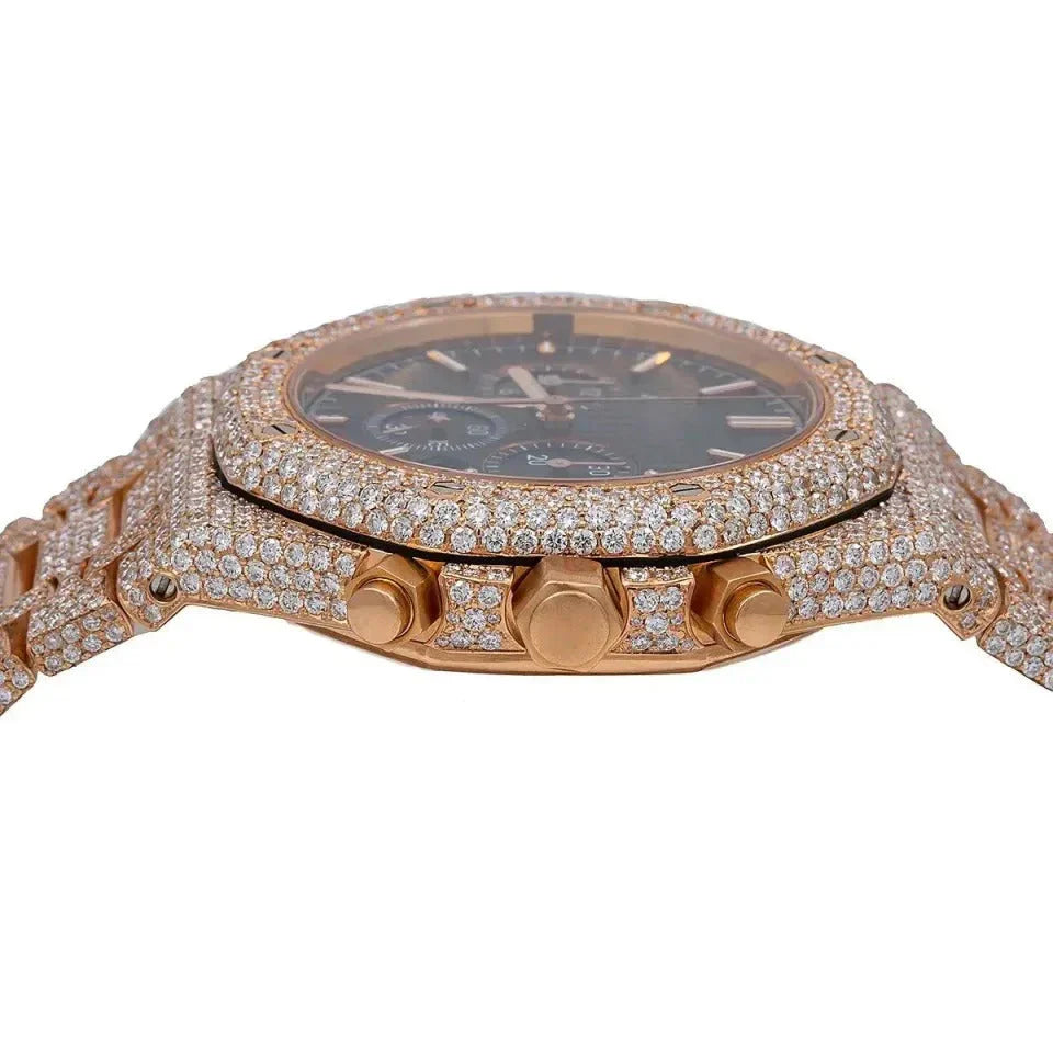 Alluring 41mm Black Dial Diamond Watch