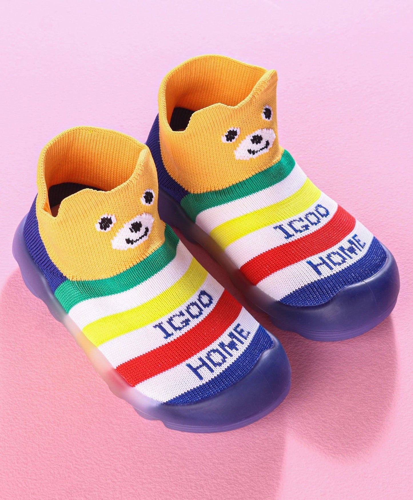 Hoppipola Striped Sock Shoes – Multi Colour