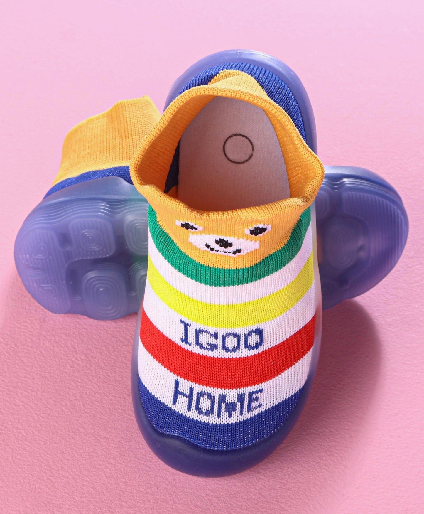 Hoppipola Striped Sock Shoes – Multi Colour
