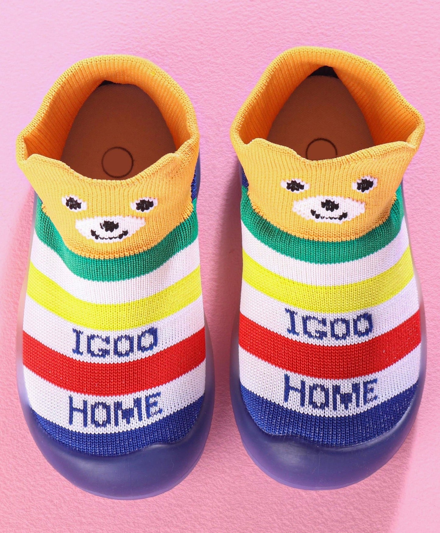 Hoppipola Striped Sock Shoes – Multi Colour