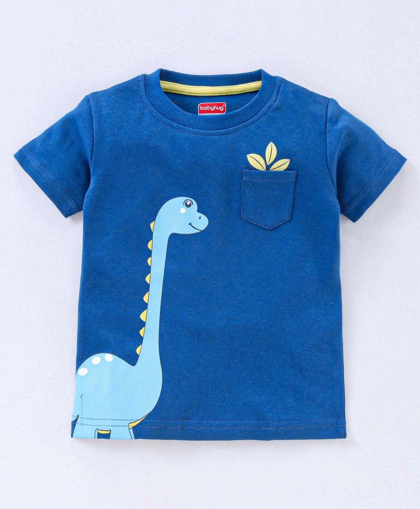 Half Sleeves T-Shirt & Shorts Dino Graphic – Blue