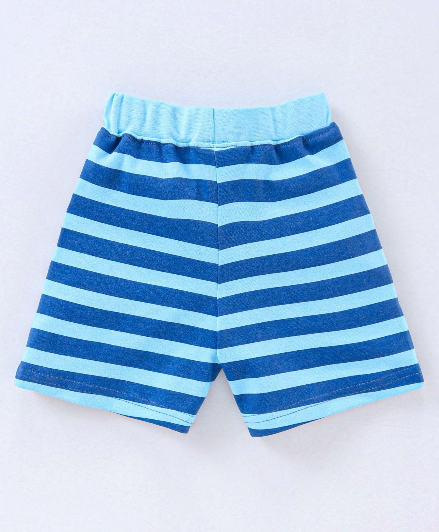 Half Sleeves T-Shirt & Shorts Dino Graphic – Blue