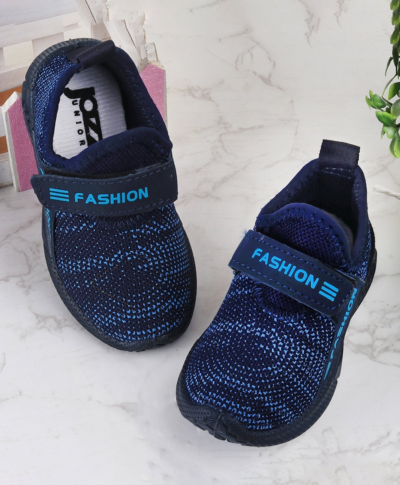 Jazzy Juniors Soild Casual Shoes – Blue