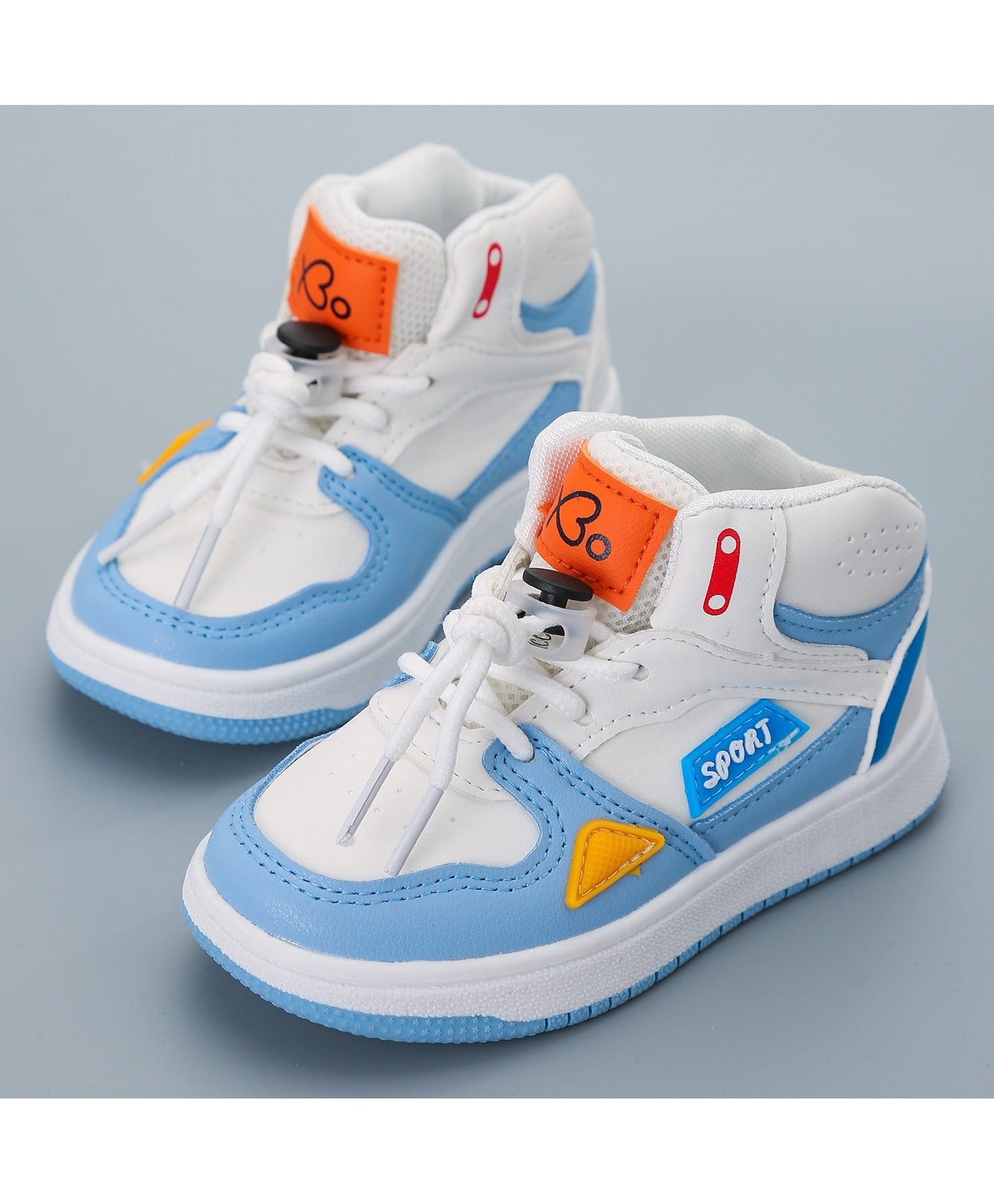 Babyoye Casual Shoes – White Sky Blue