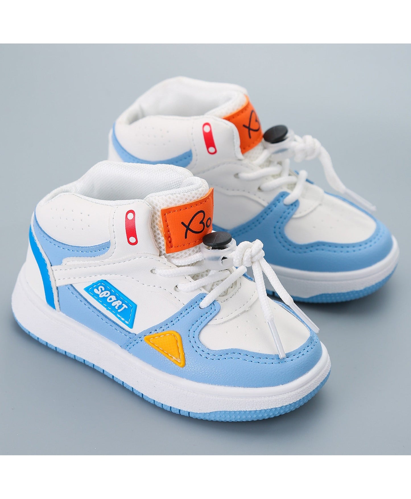 Babyoye Casual Shoes – White Sky Blue