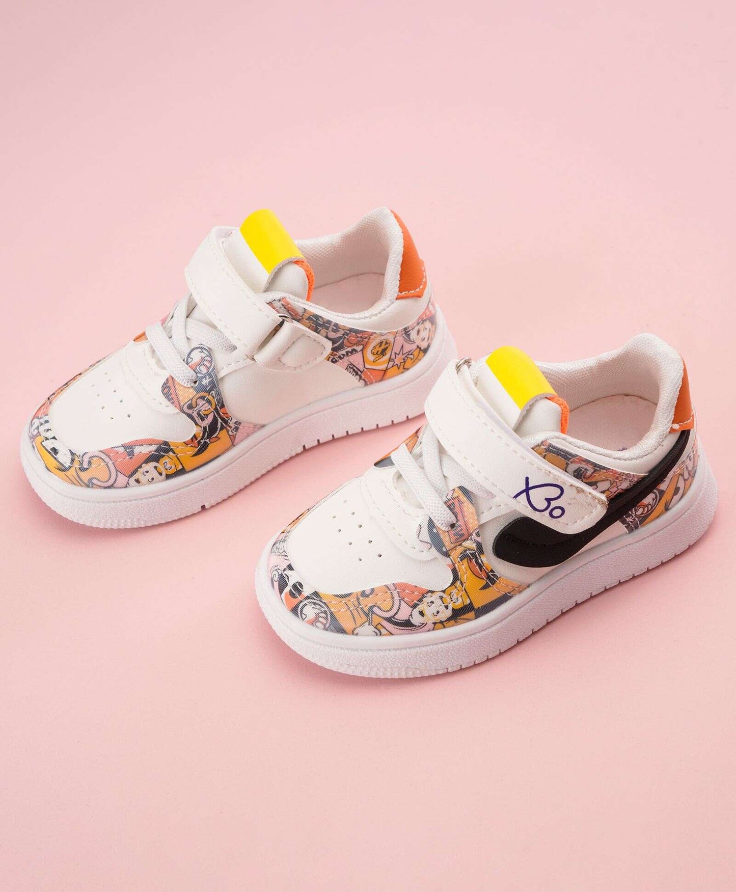 Babyoye Casual Shoes – White Yellow