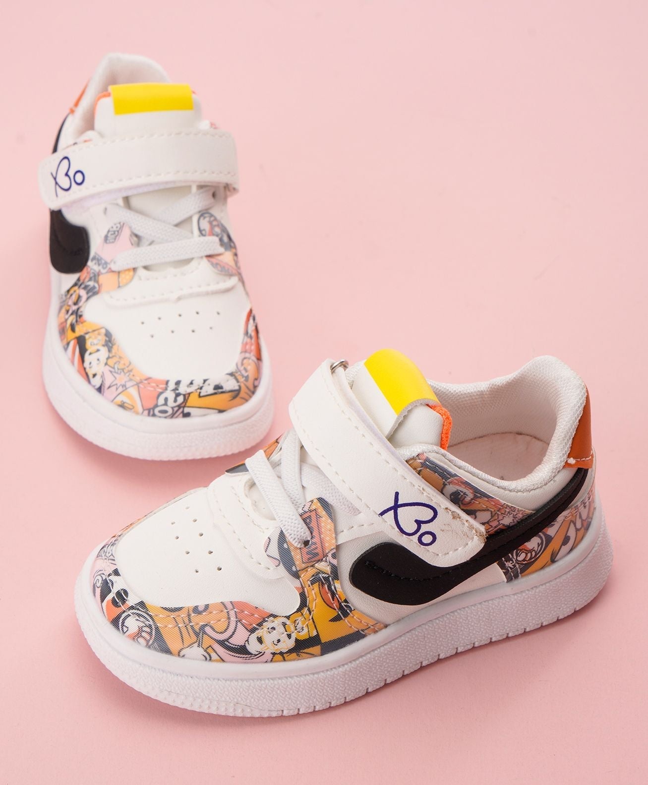Babyoye Casual Shoes – White Yellow