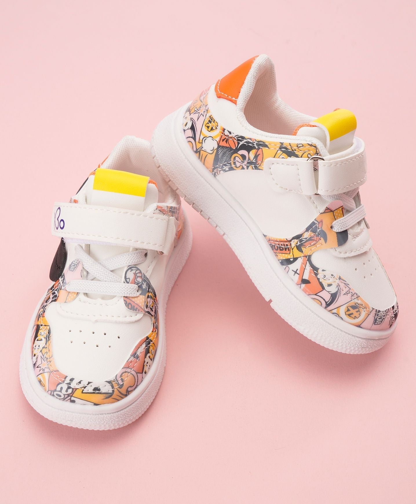 Babyoye Casual Shoes – White Yellow