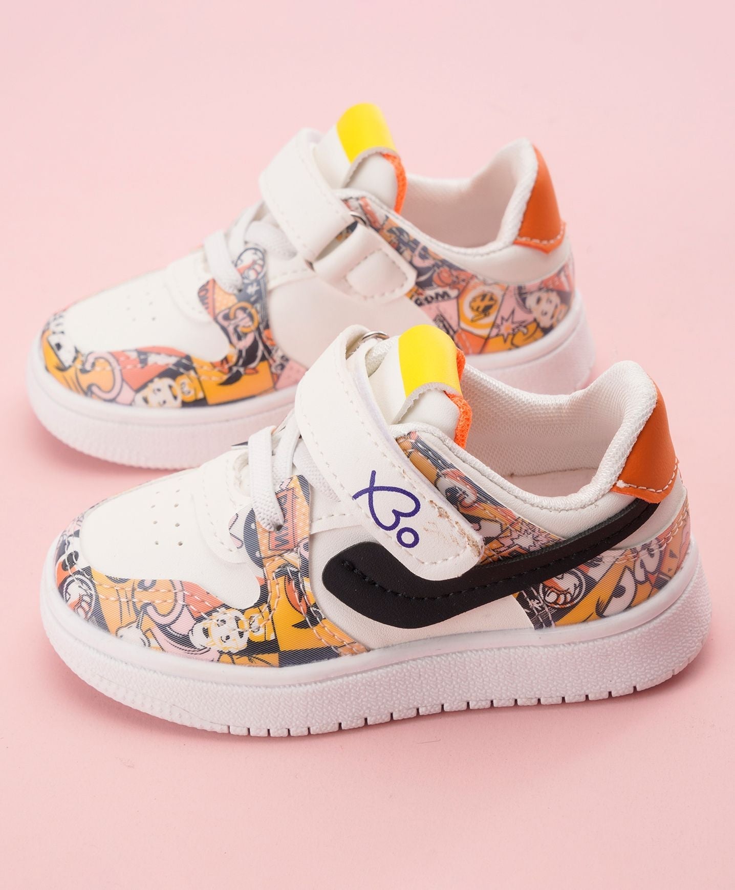 Babyoye Casual Shoes – White Yellow