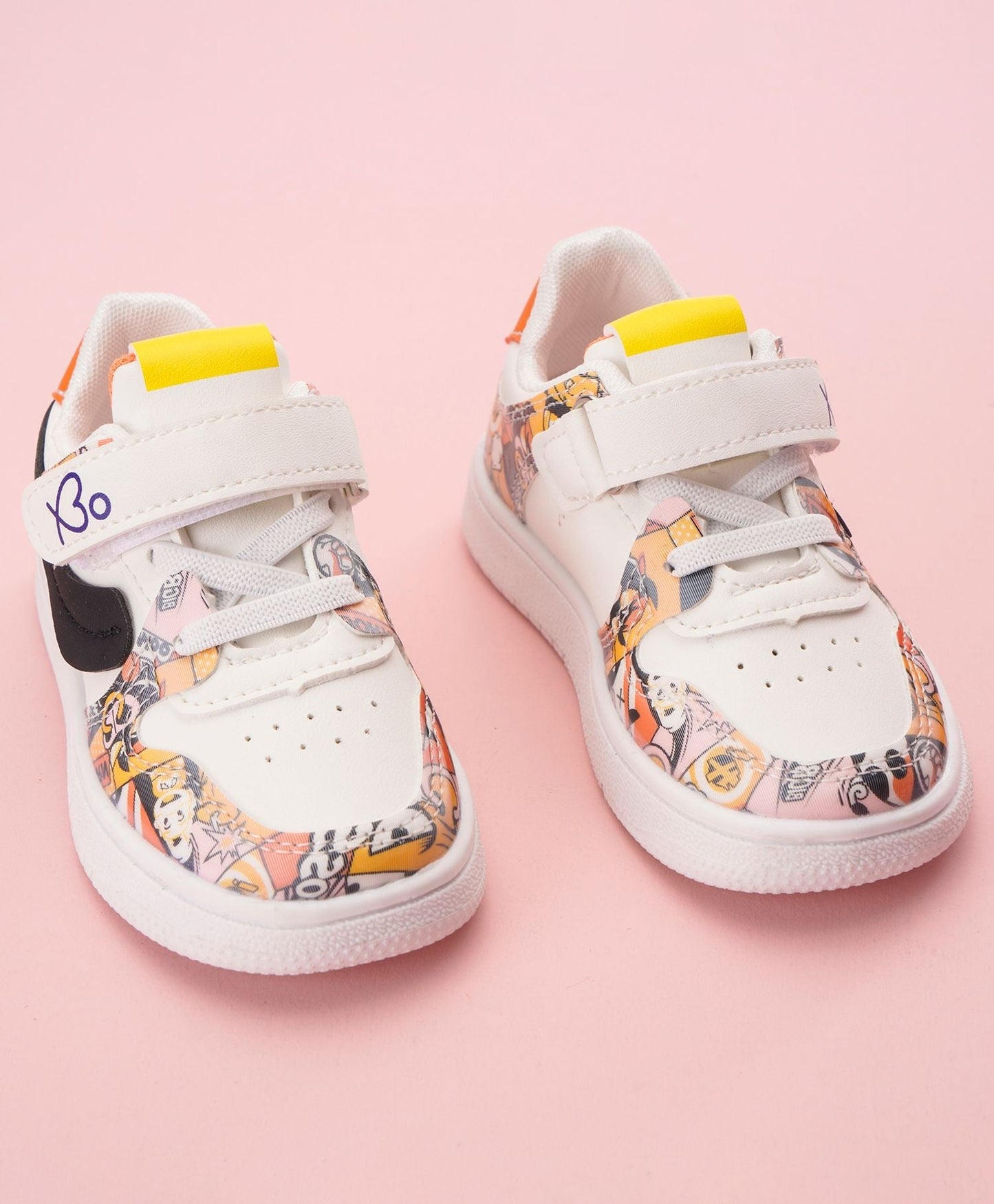 Babyoye Casual Shoes – White Yellow