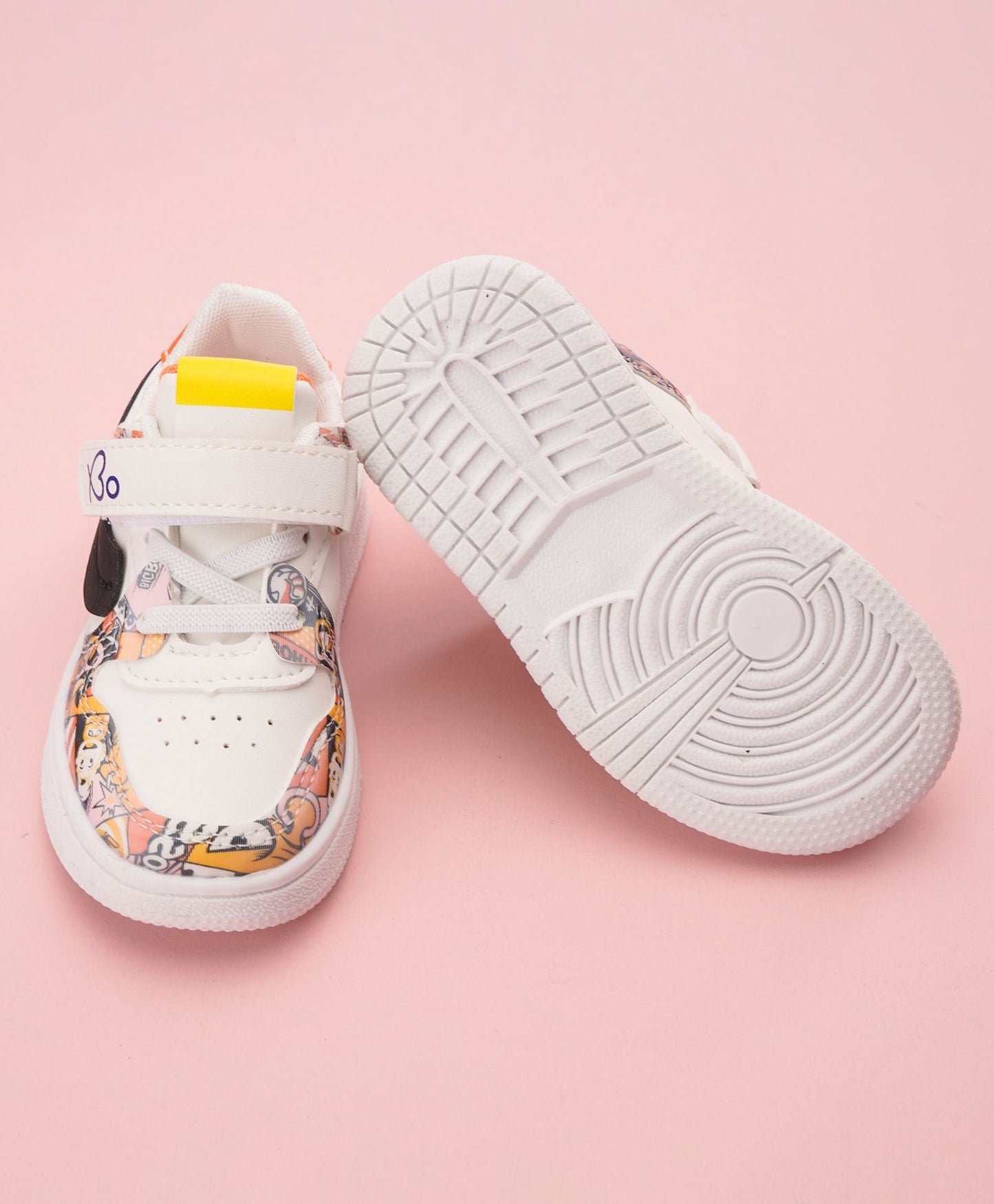 Babyoye Casual Shoes – White Yellow