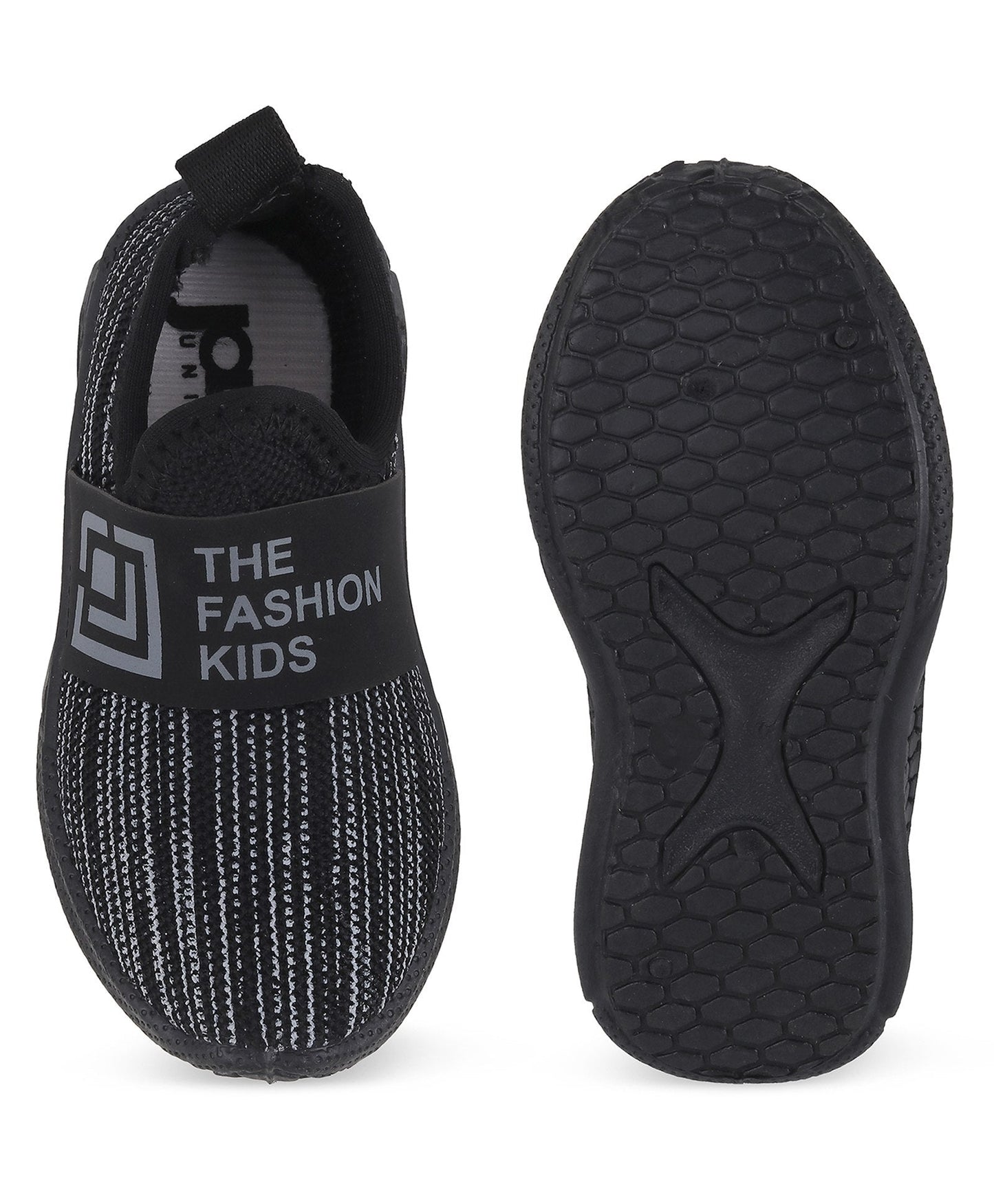 Jazzy Juniors Self Design Casual Shoes -Black