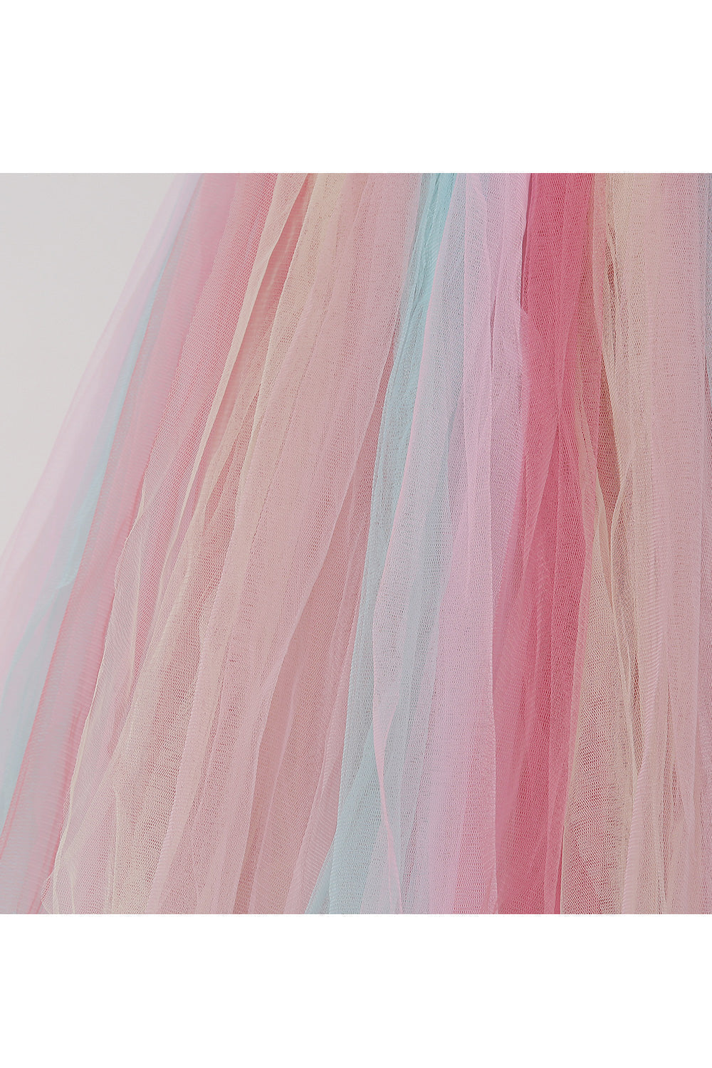 Multicolor with 3D flowers tutu gown