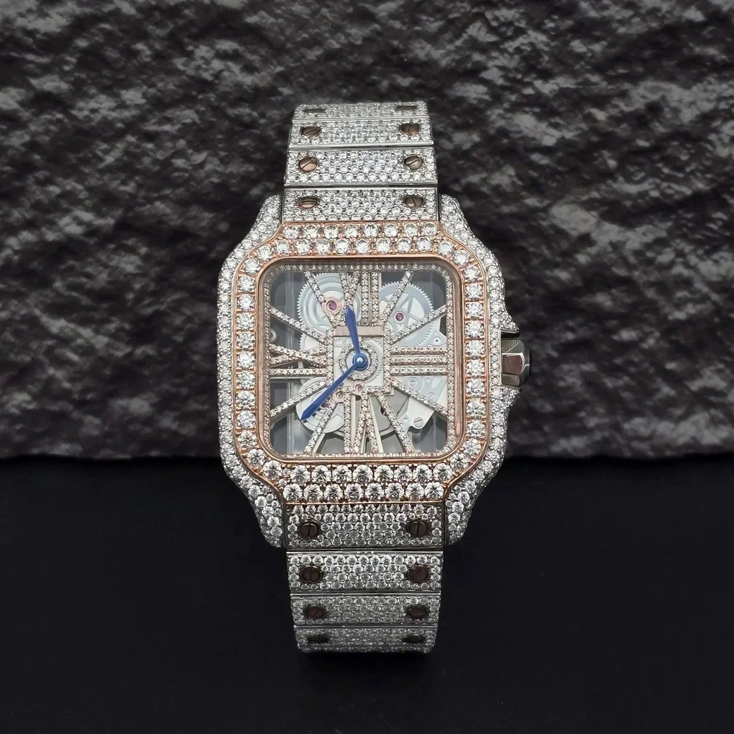 Timeless Skeleton Dial Diamond Watch