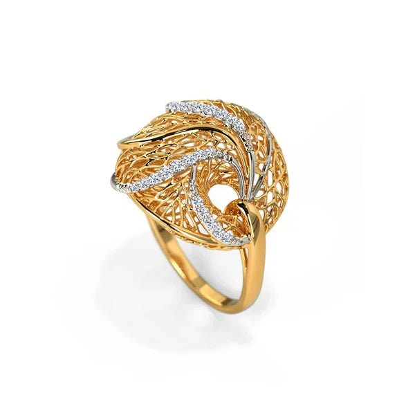 Alocasia Root Diamond Ring