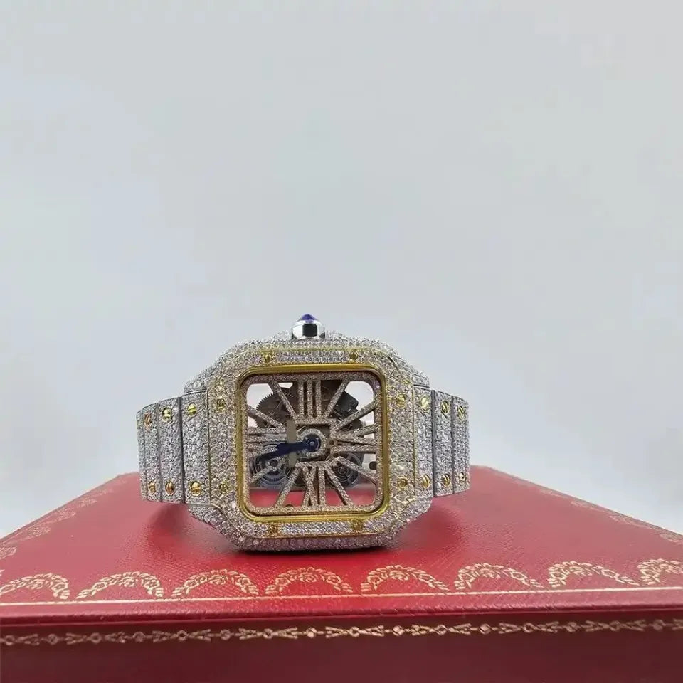 ELEGANCE 41MM GOLD DIAL SKELETON WATCH