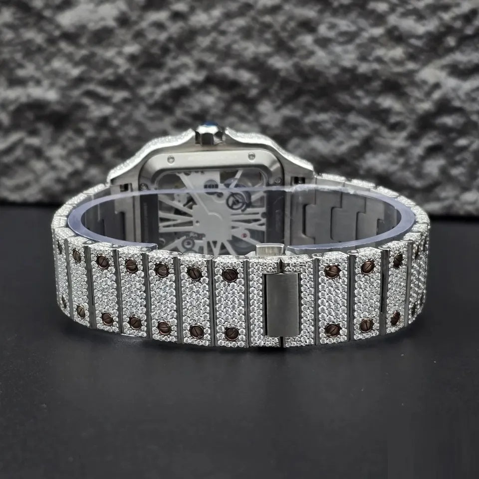 Timeless Skeleton Dial Diamond Watch