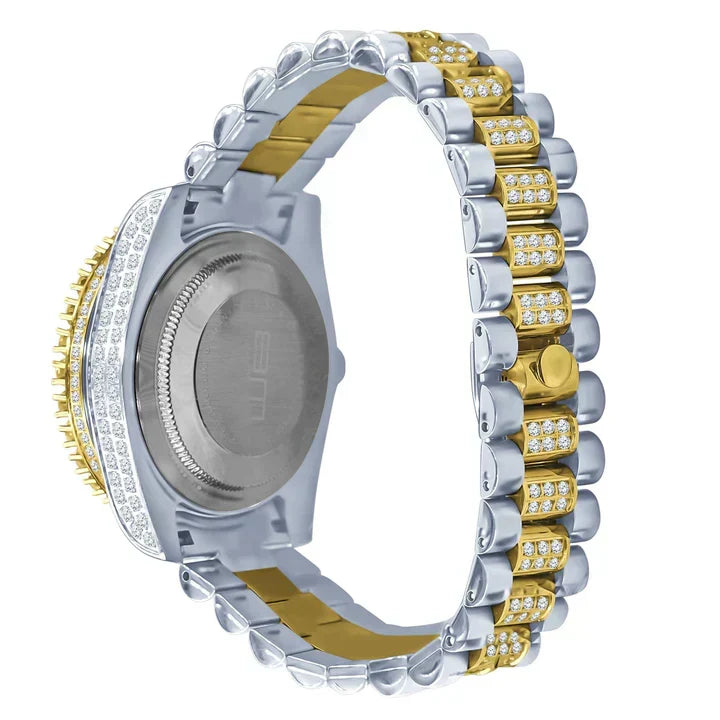 Big Bezel Roman Dial Date Mid Link Watch