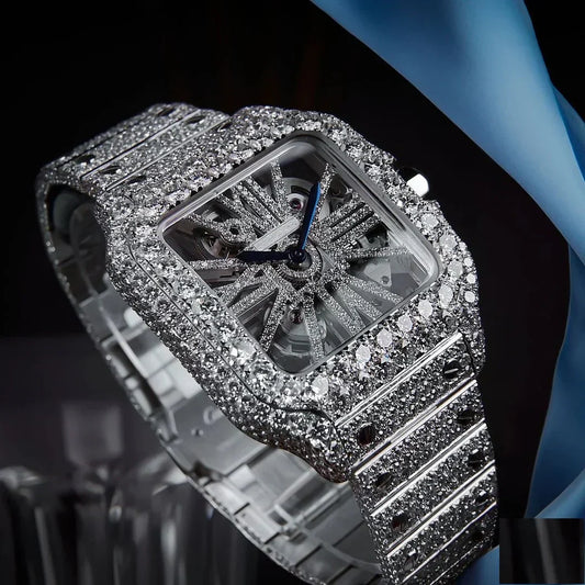 Dazzling Skeleton Diamond Watch