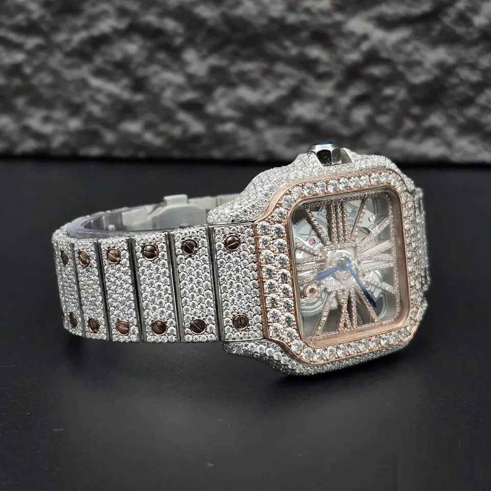 Timeless Skeleton Dial Diamond Watch