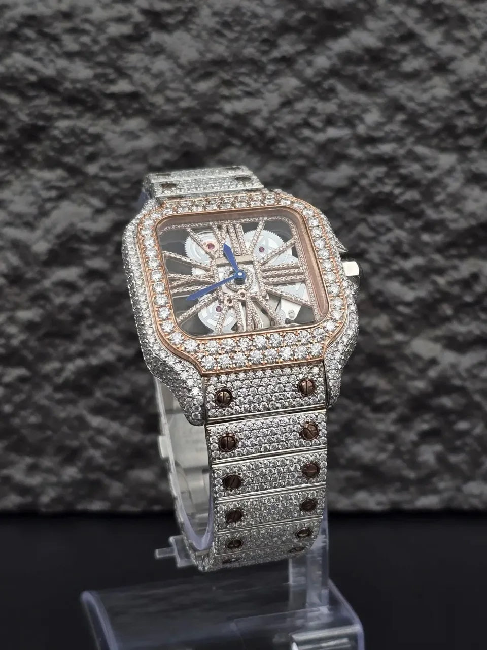 Timeless Skeleton Dial Diamond Watch