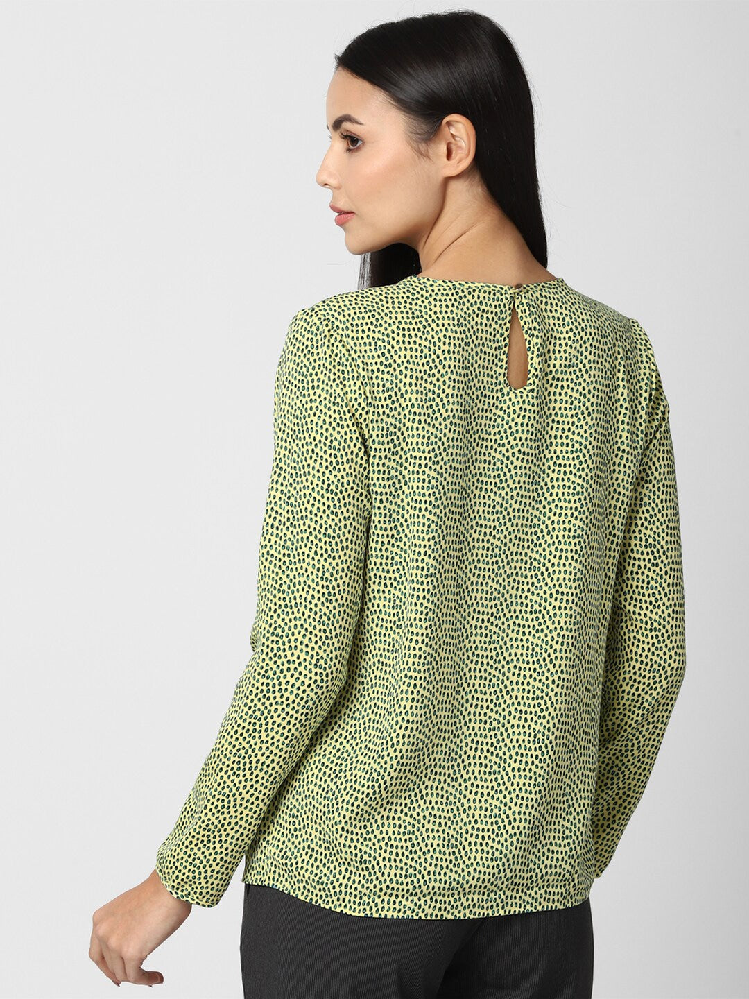Green Printed Top