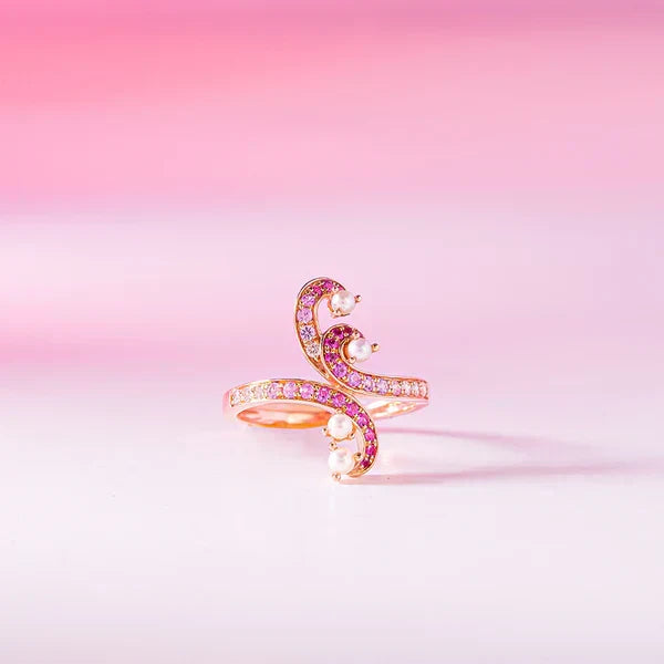Morgana Swirl Gemstone Ring