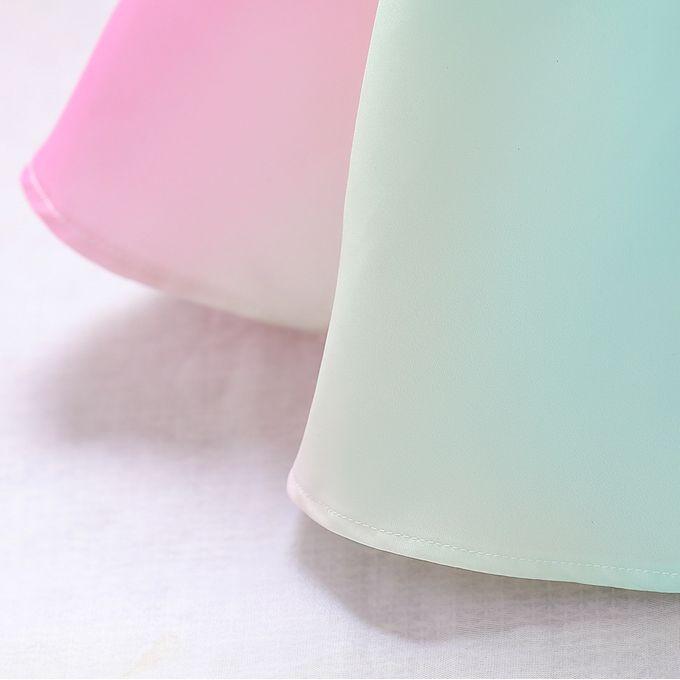 Multicolor Silk Solid Baby Frock