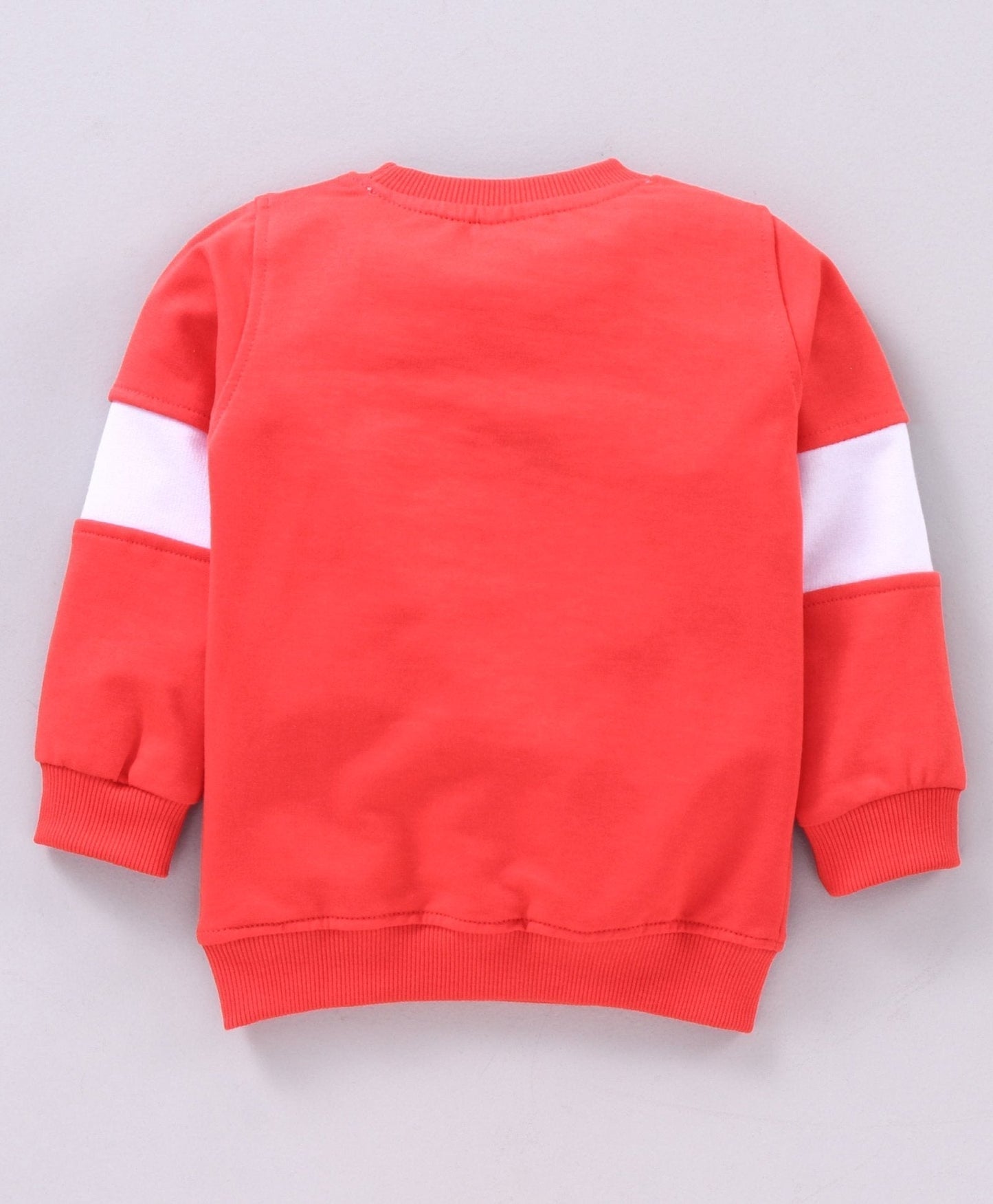 Babyhug Full Sleeves Tee & Denim Jeans Text Print – Red Navy