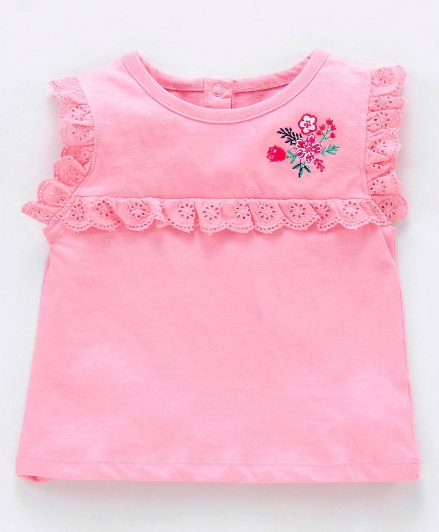 Sleeveless Top & Skirt Sets Floral Print – Pink