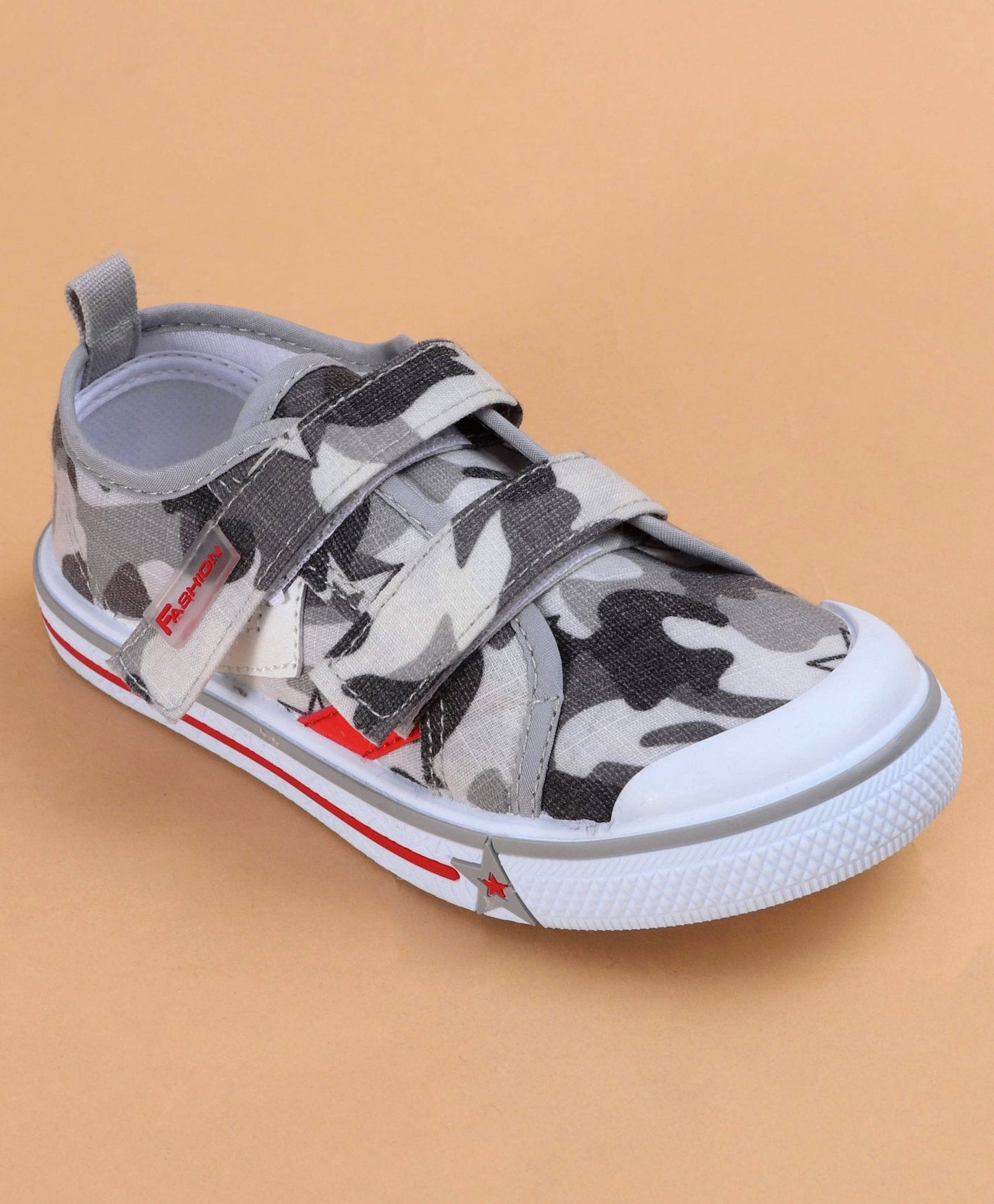 Cute Walk by Babyhug Casual Shoes Camo Print – Grey
