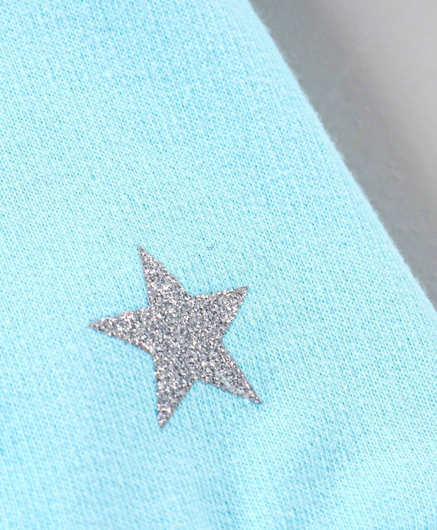 Full Sleeves Top With Skirt Glitter Applique – Pink & Blue