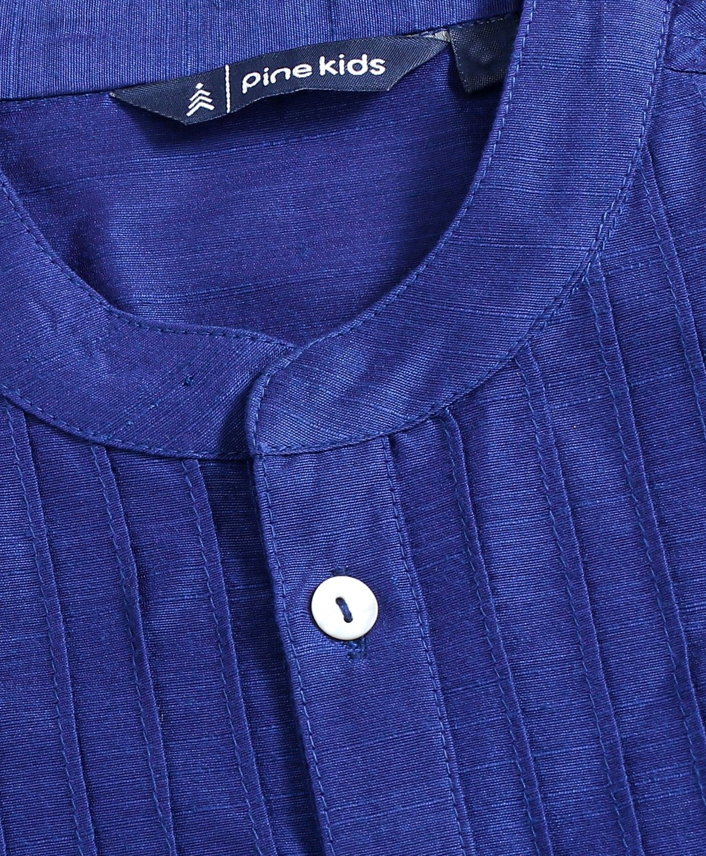 Kids Full Sleeves Kurta & Pyjama - Blue White