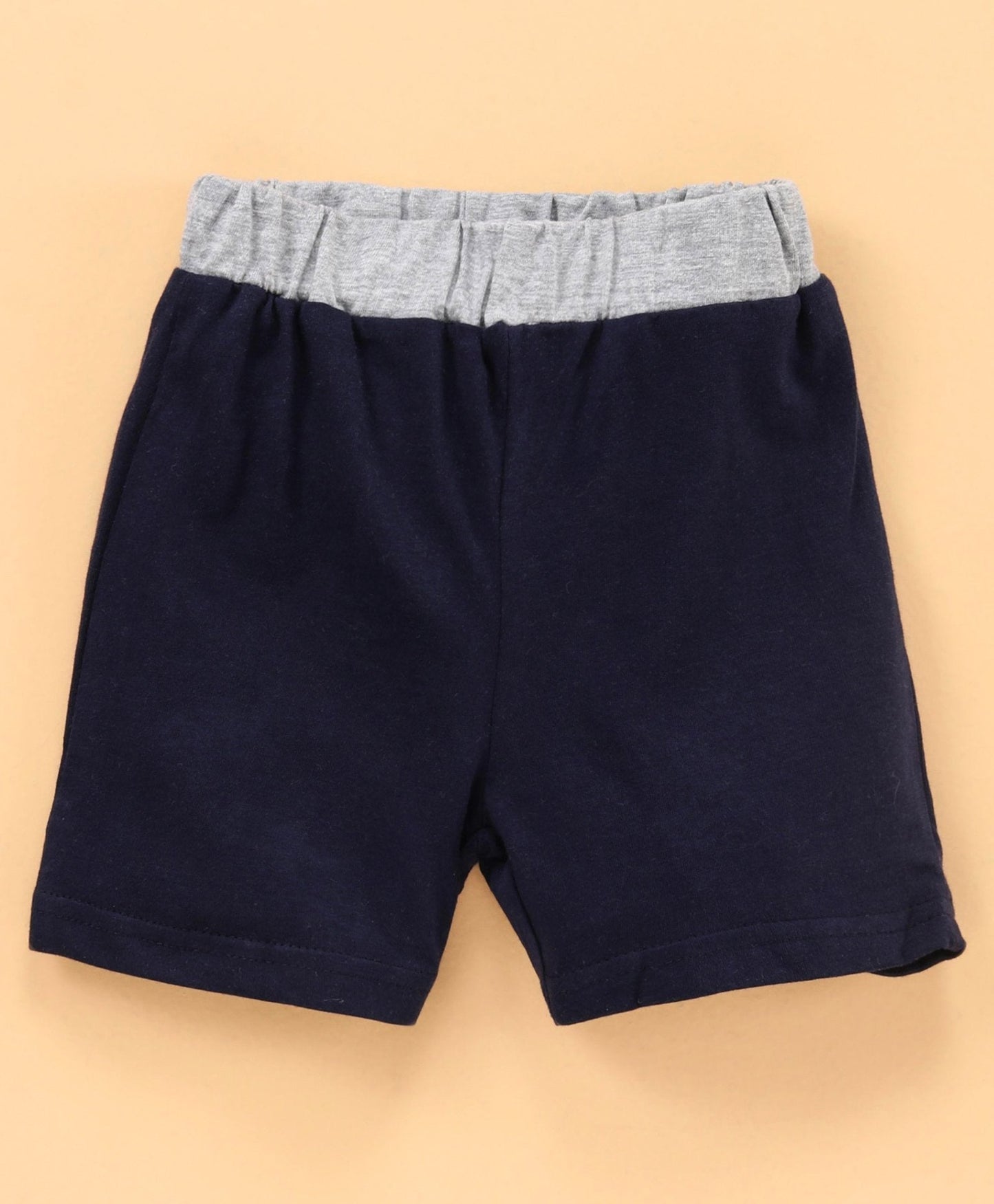 Half Sleeves T-Shirt & Shorts Set Bow Attached – Blue White