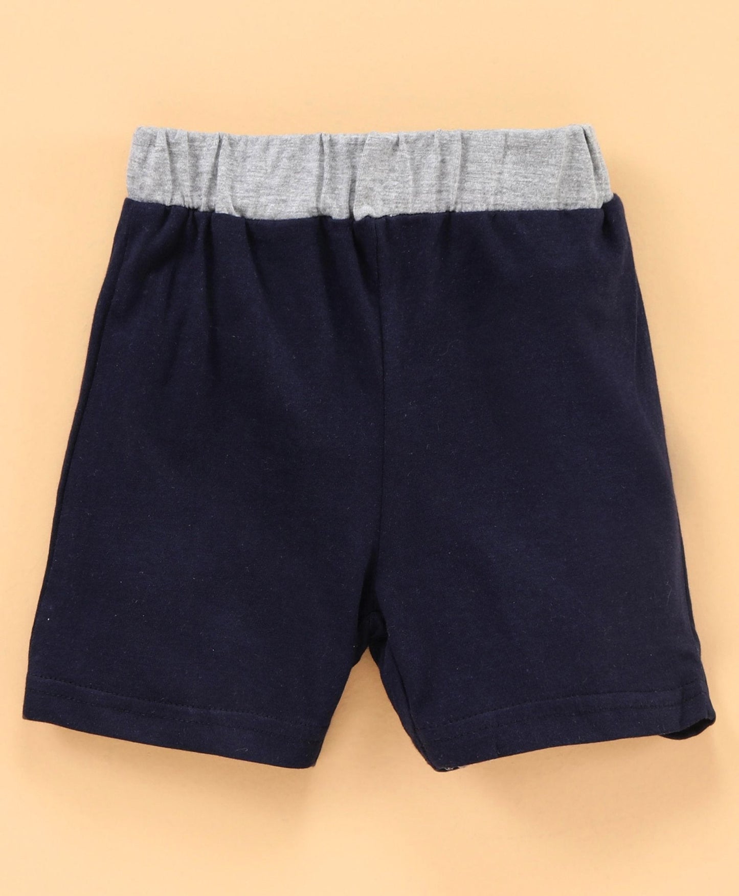 Half Sleeves T-Shirt & Shorts Set Bow Attached – Blue White