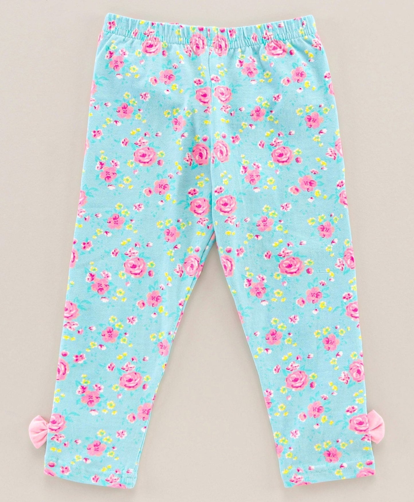 Babyhug Full Sleeves Top & Leggings Rainbow Print – Pink