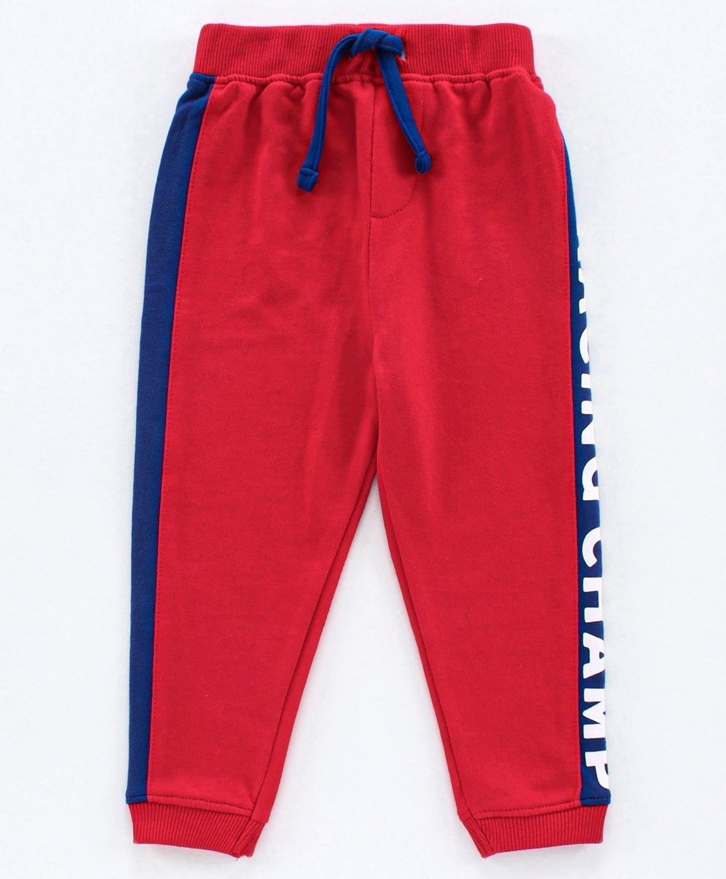 Babyhug Full Sleeves T-Shirt & Lounge Pant Text Print – Blue & Red