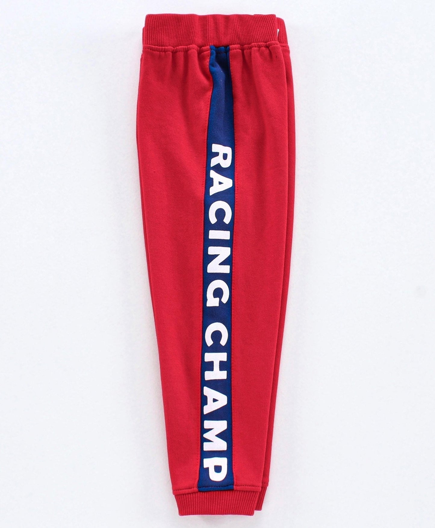 Babyhug Full Sleeves T-Shirt & Lounge Pant Text Print – Blue & Red