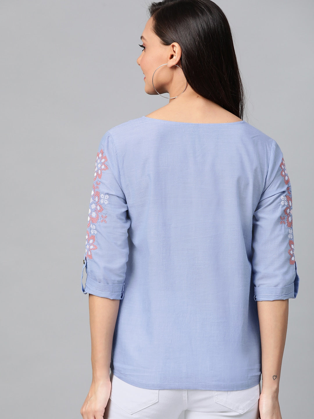 Blue Pure Cotton Top