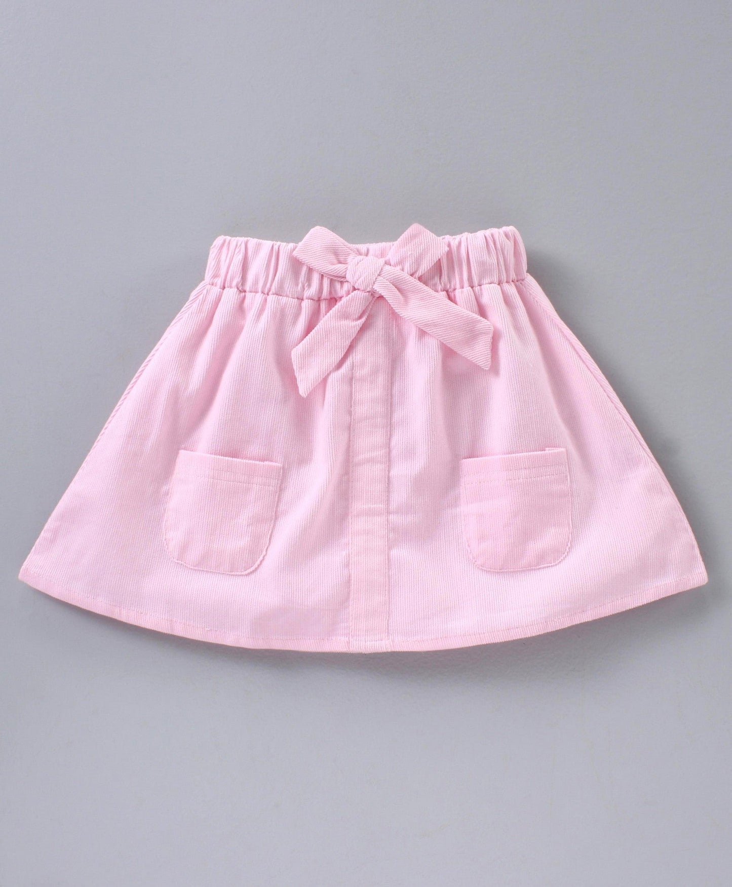 Full Sleeves Top & Skirt Floral Applique with Butterfly Design – White Pink