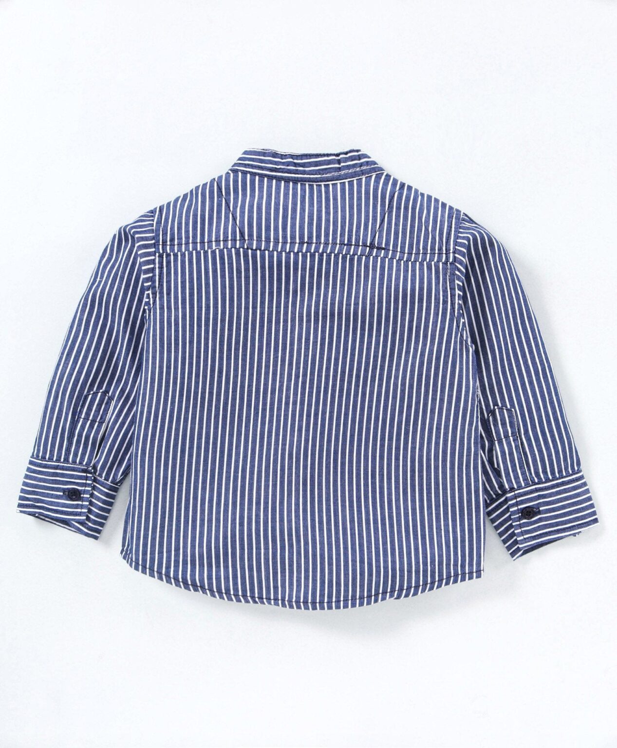 Babyhug Full Sleeves Striped Shirt & Denim Jeans – Blue